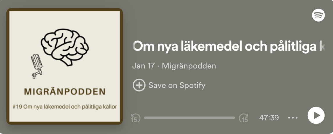 PODDTIPS: Om nya läkemedel för migrän i Migränpodden
